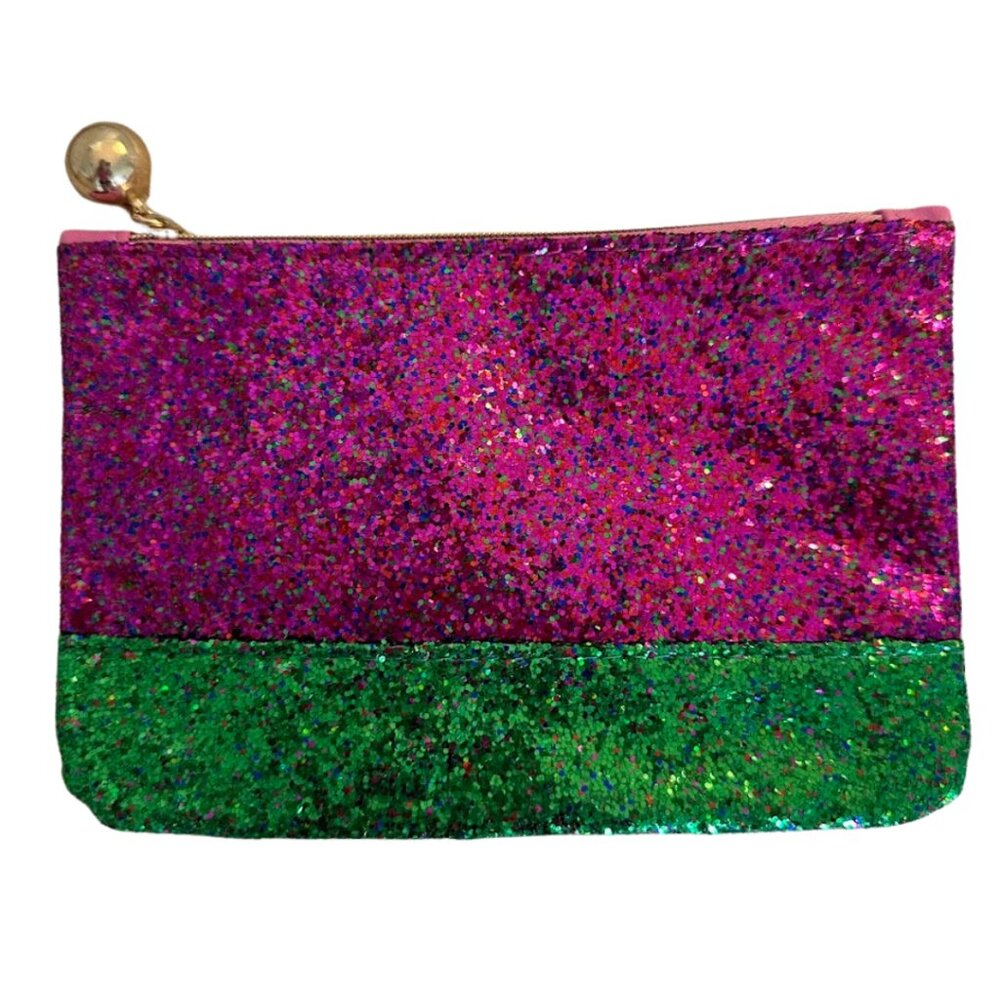 IPSY Multi Color Glitter Front Glam Bag